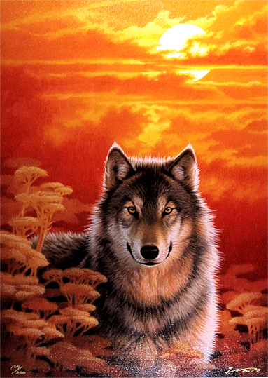 ジョウ・ナイトウの絵画作品　タイトルは、視線
